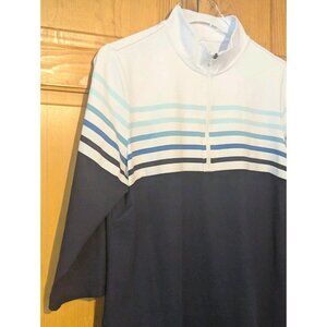 Southern Tide Adie‎ Performance Dress Navy Stripe Size Large Stretch